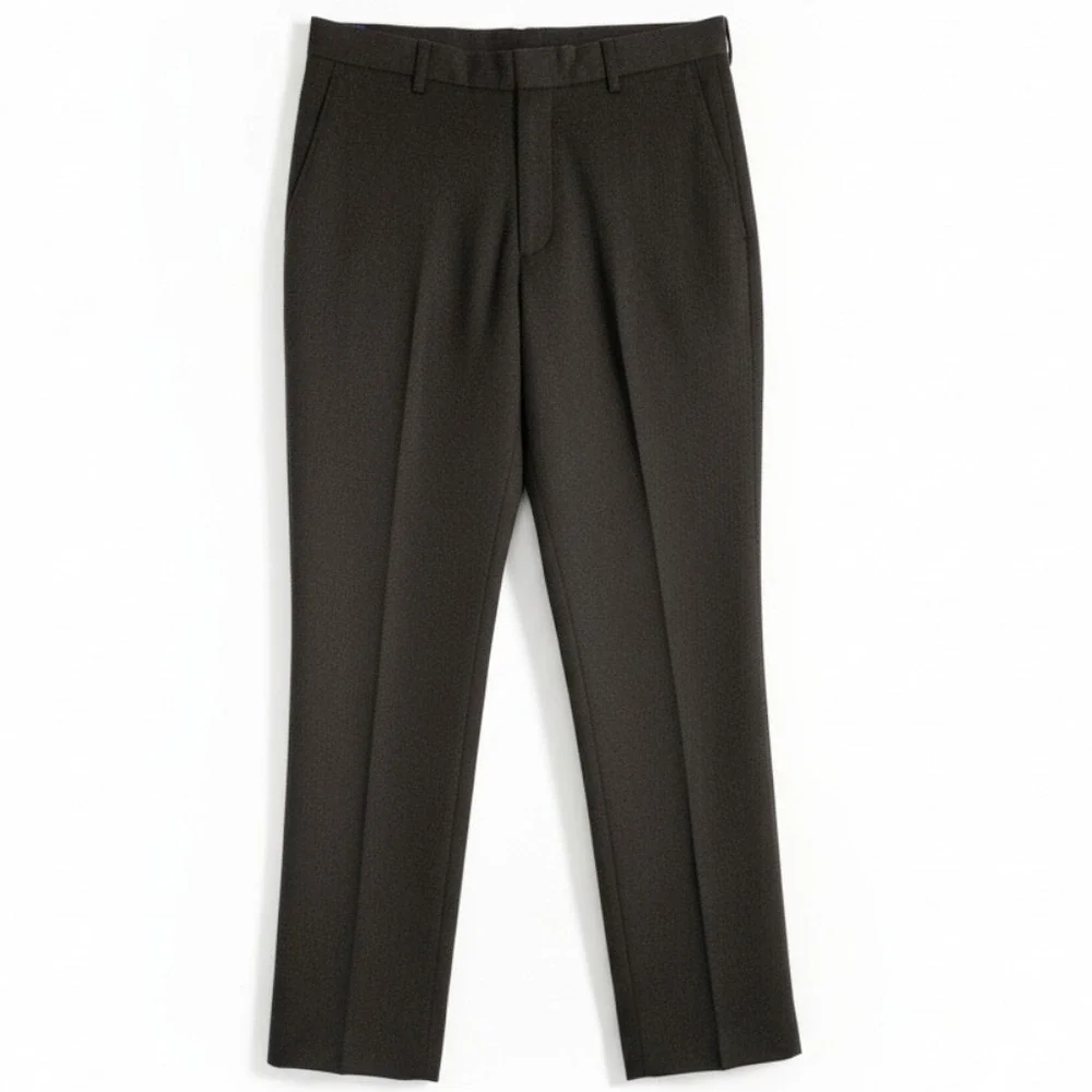 Chaps Performance Men 30x30 Dress Pants Black Flat Front Stretch Slacks NWT